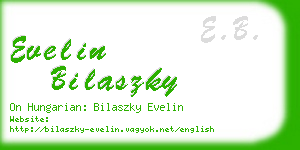 evelin bilaszky business card